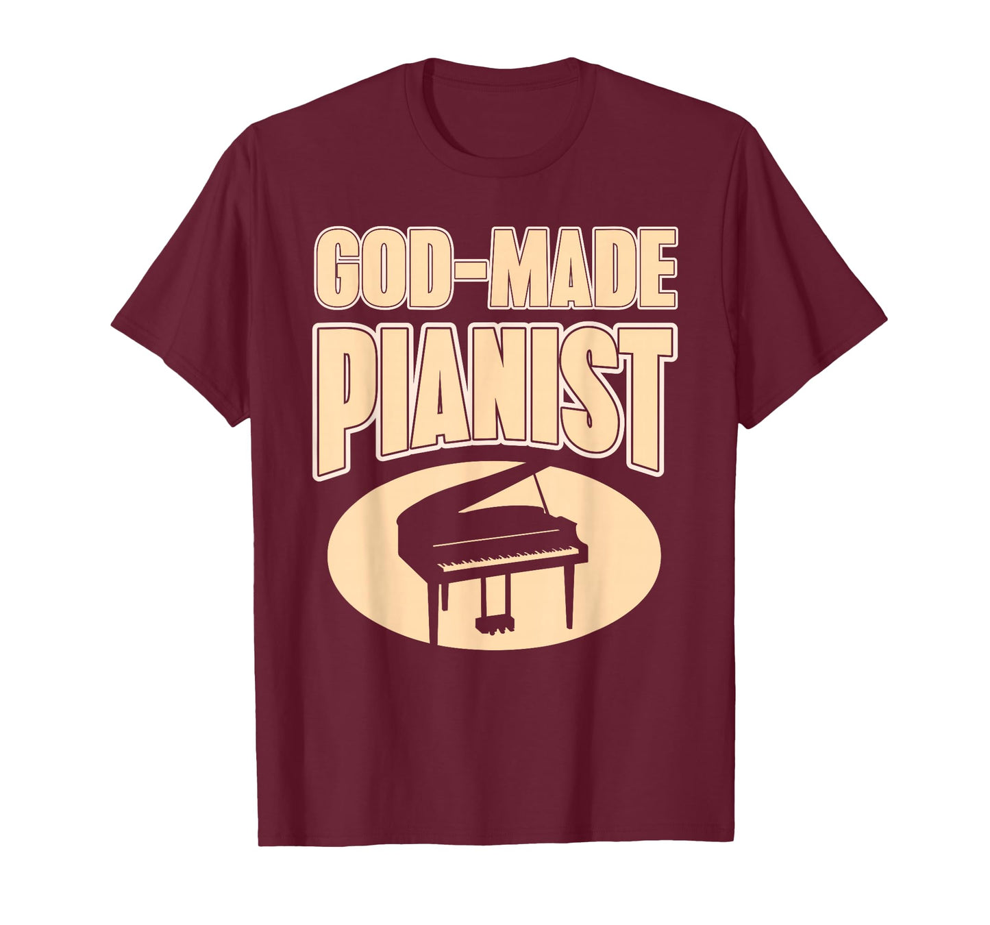 Faith-Based Pianist Christian Music Inspiration T-Shirt