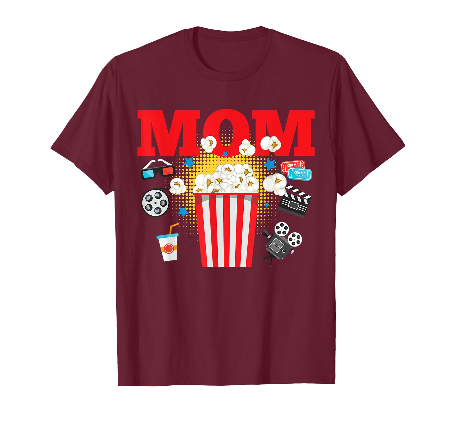 Movie Night Party Mom Movie Themed Birthday Party Matching T-Shirt
