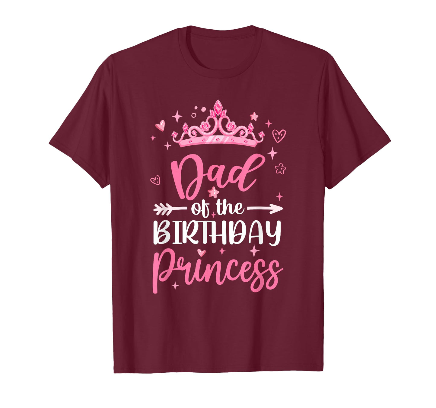 Dad Of The Birthday Princess Birthday Girl Kid Family T-Shirt