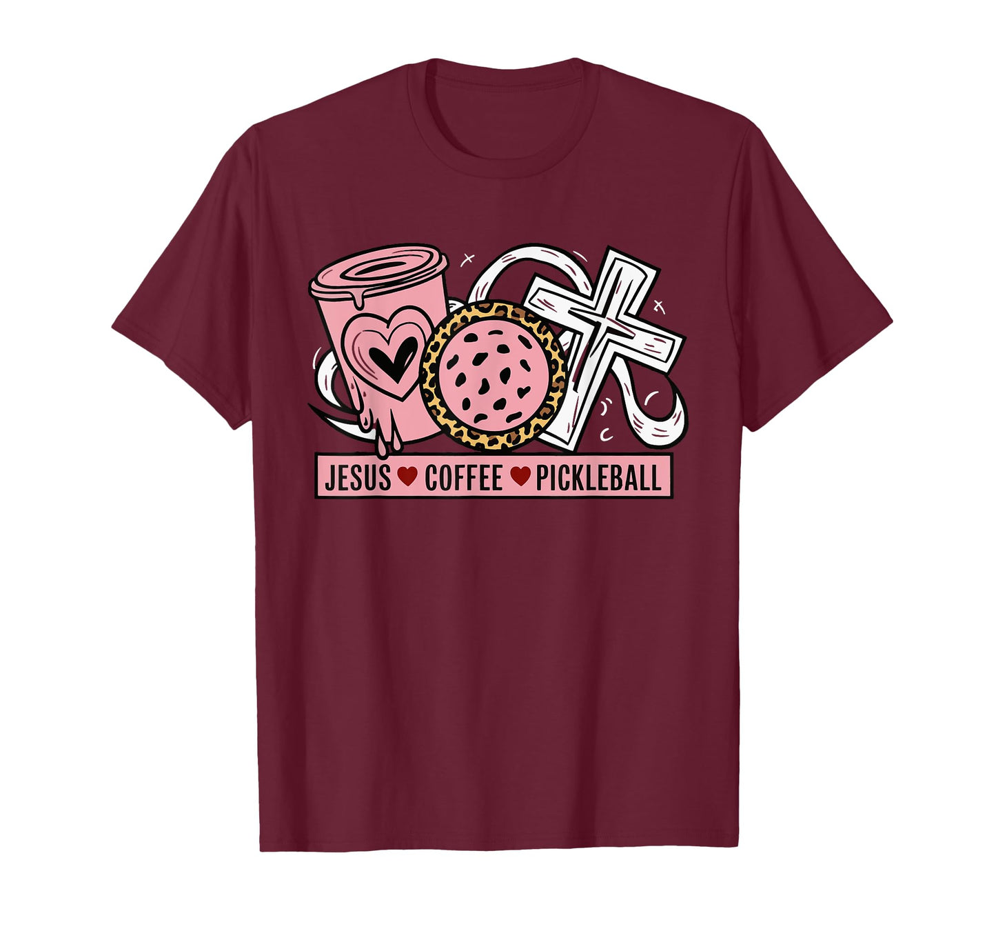 Jesus Coffee Pickleball T-Shirt