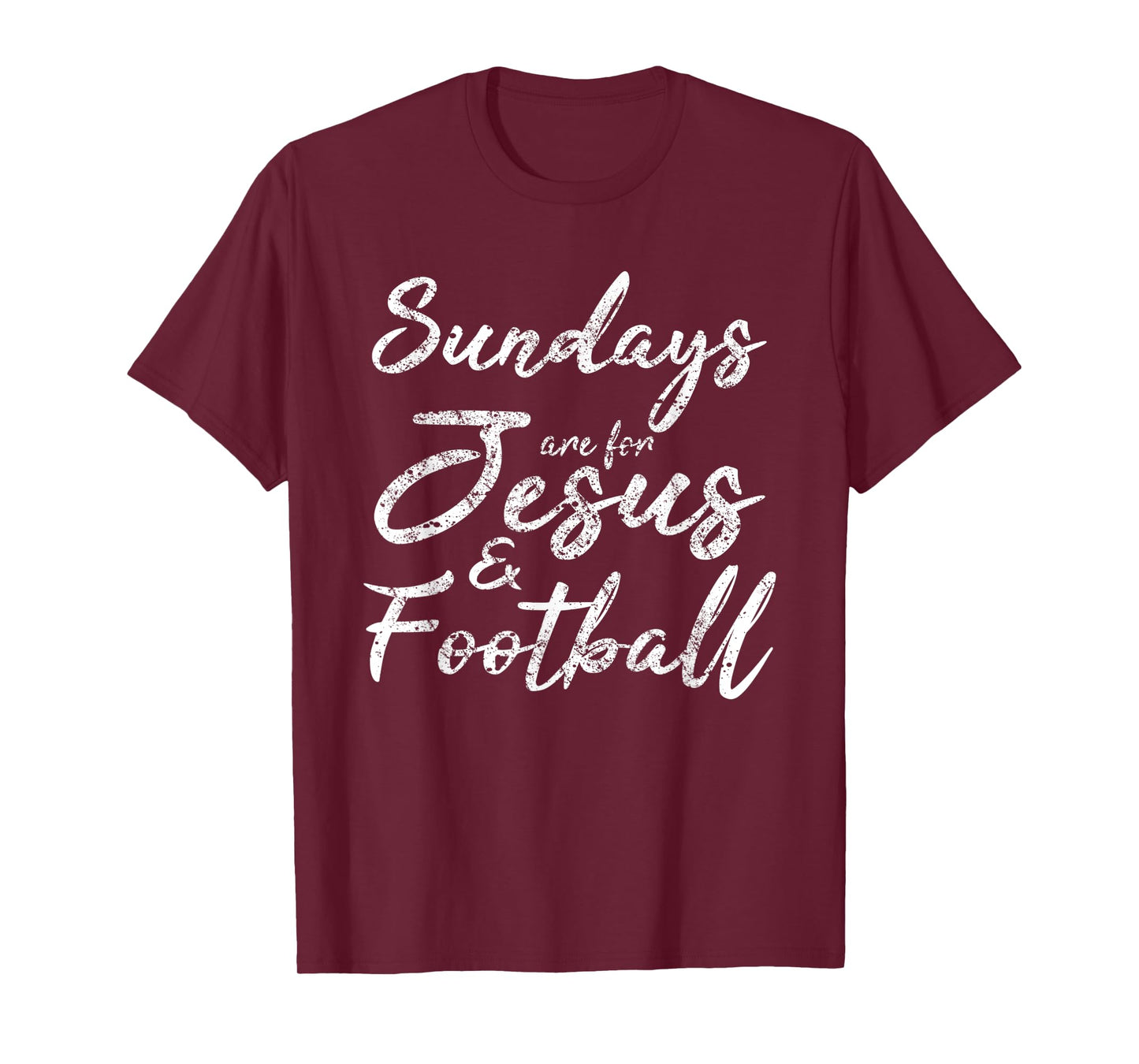 Sundays Are For Jesus And Football Shirt Funny Sports Quote T-Shirt
