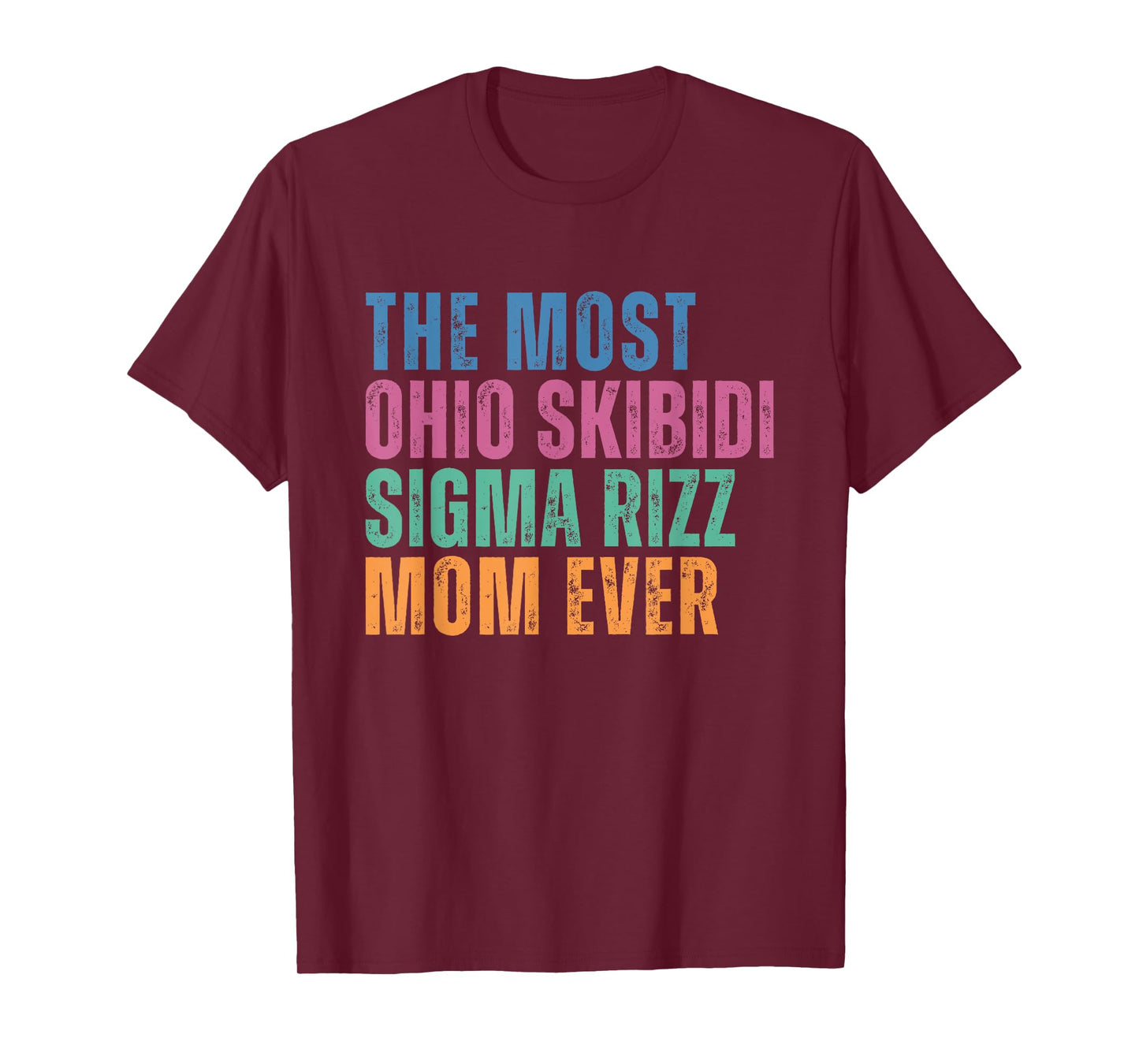 Funny Mothers Day Skibidi Rizz Mom Trendy Sigma Mom Meme T-Shirt
