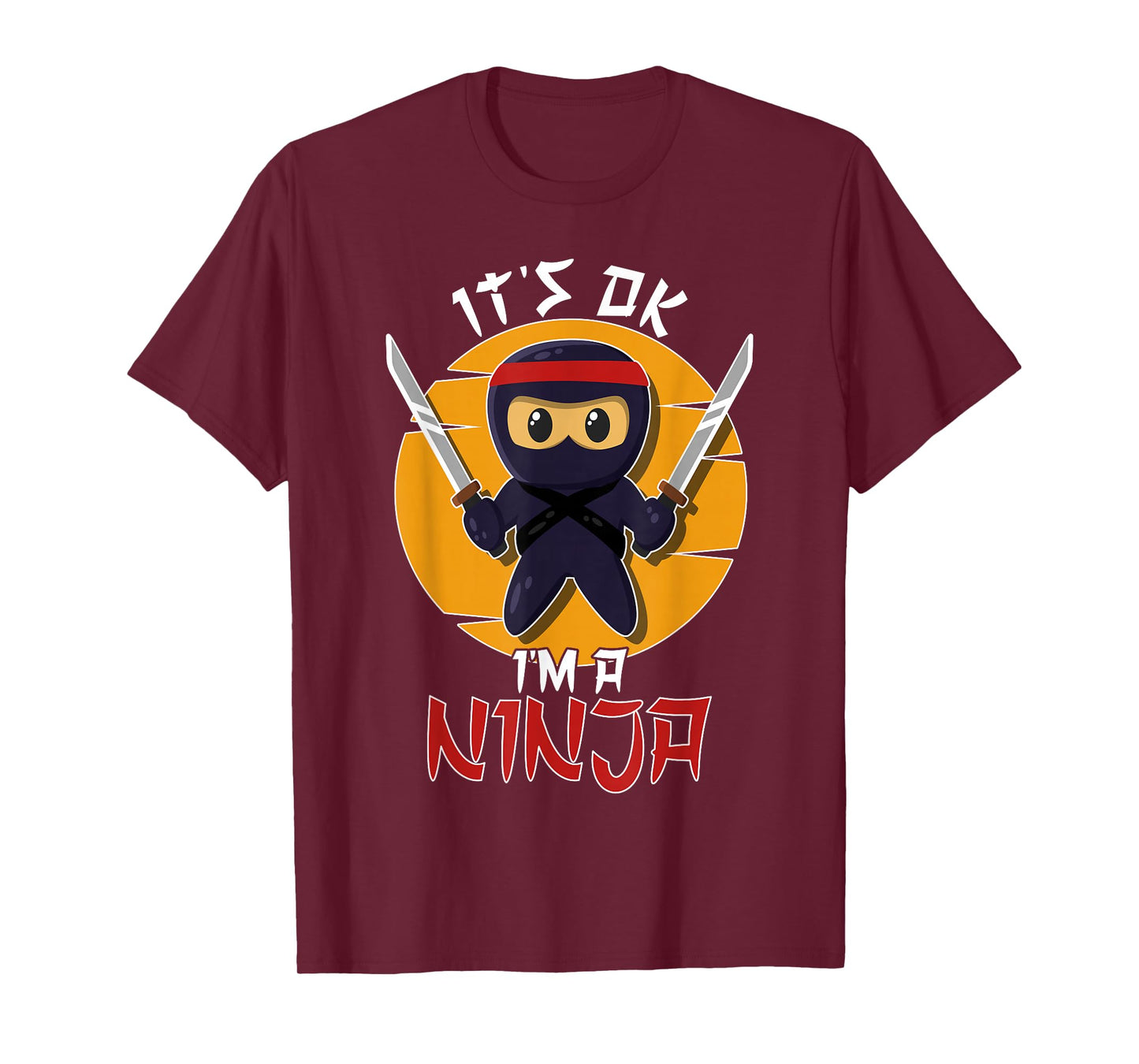 It's Ok I'm a Ninja Boys and Girls Ninja Cool Ninja T-Shirt