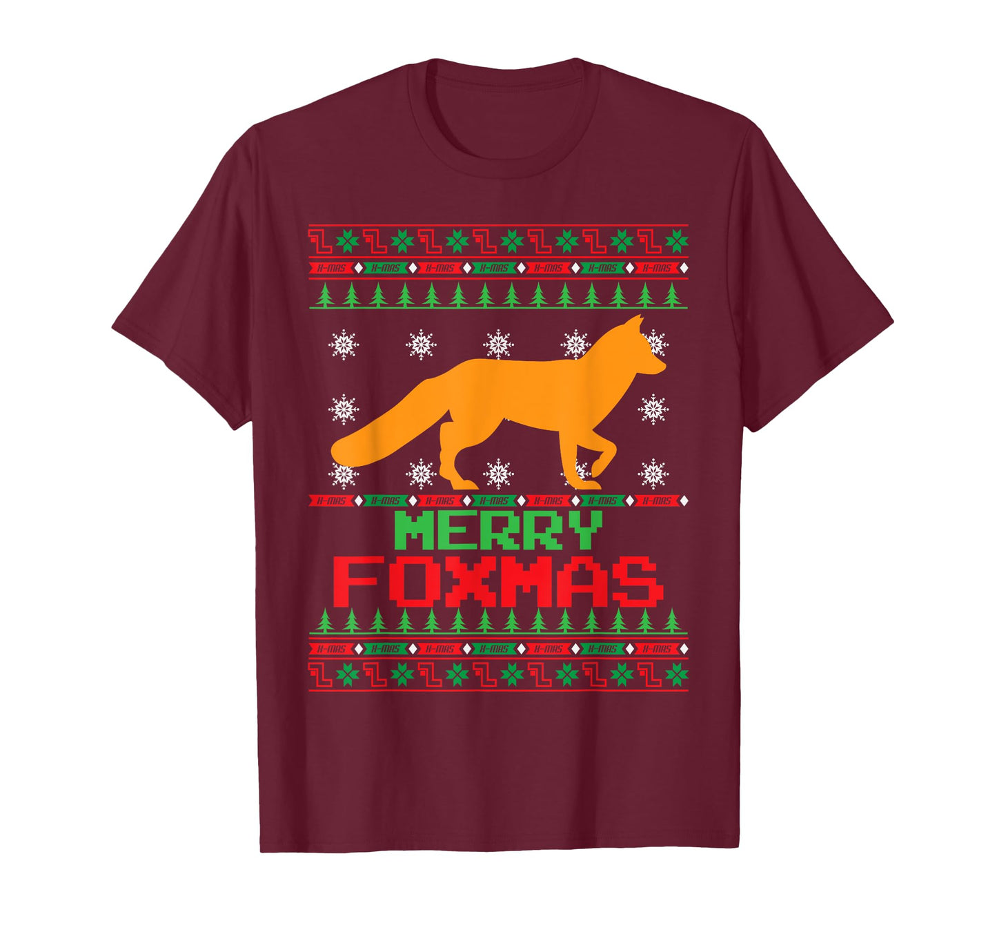 Fox Merry Foxmas Christmas T-Shirt