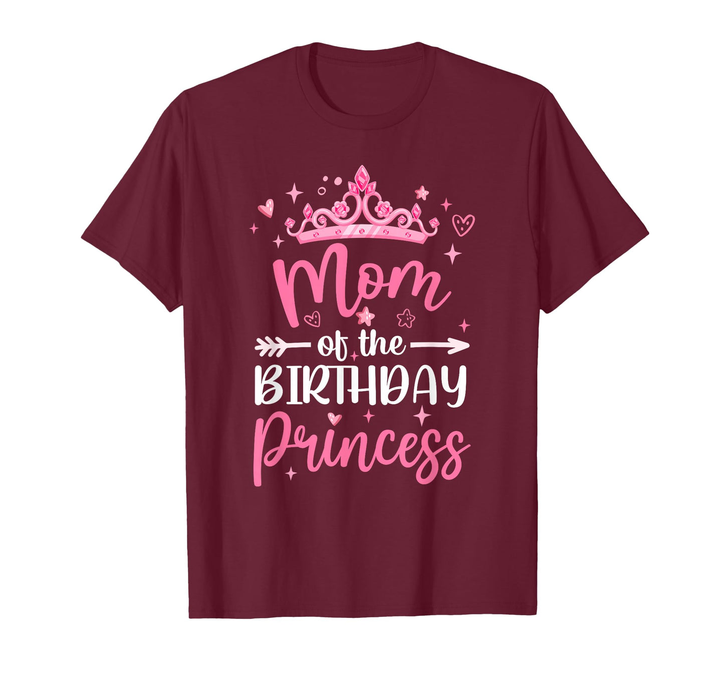 Mom Of The Birthday Princess Birthday Girl Kid Family T-Shirt