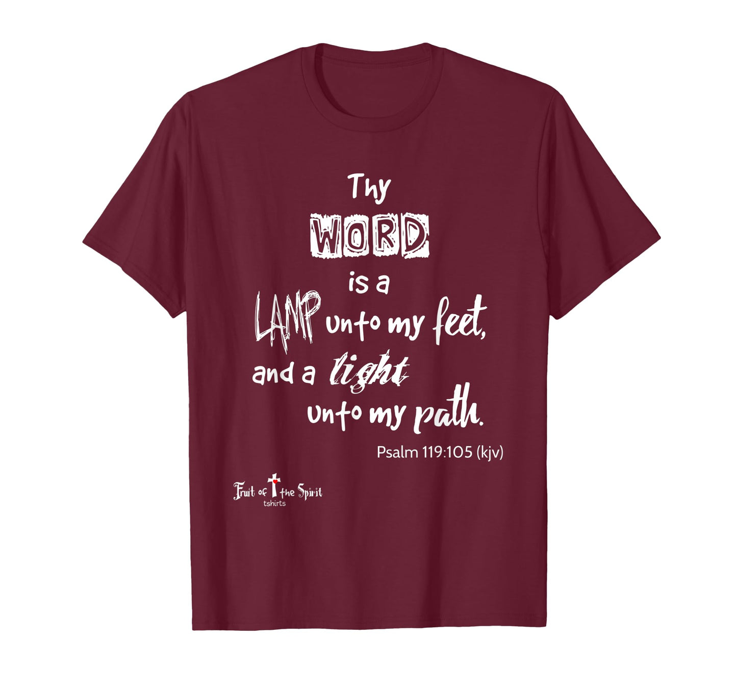 Thy word is lamp unto feet Psalm 119:105 Christian T-Shirt