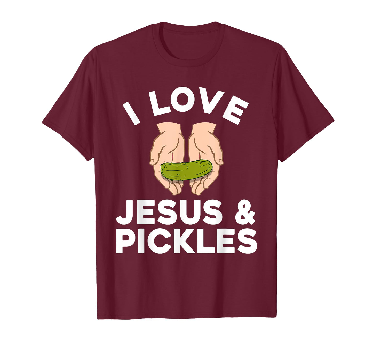 Cute Pickle Design For Men Women Kids Jesus Pickle Lovers T-Shirt