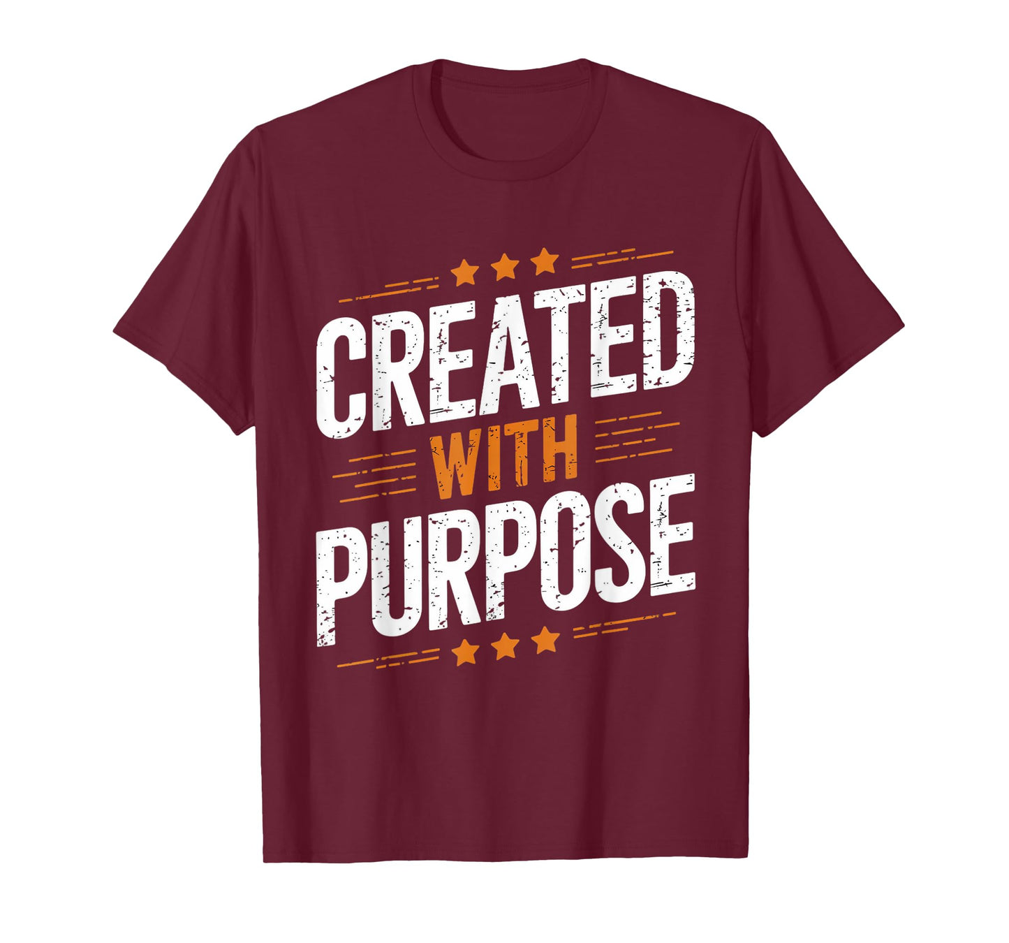 Created With Purpose Gospel Christian Pray Faith Bible Verse T-Shirt