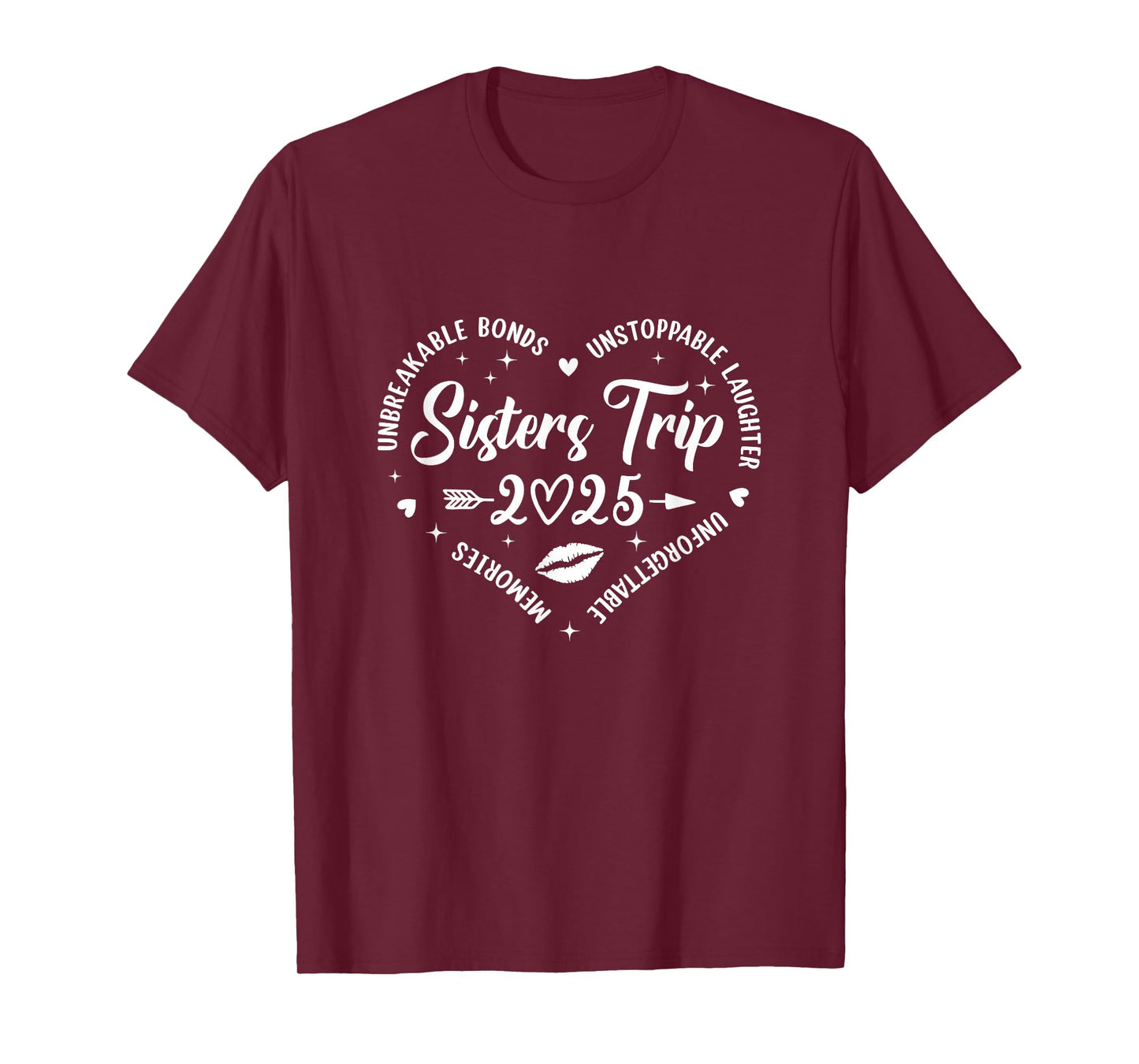 Sisters Trip 2025 Friends Trip Memories Vacation Retro T-Shirt