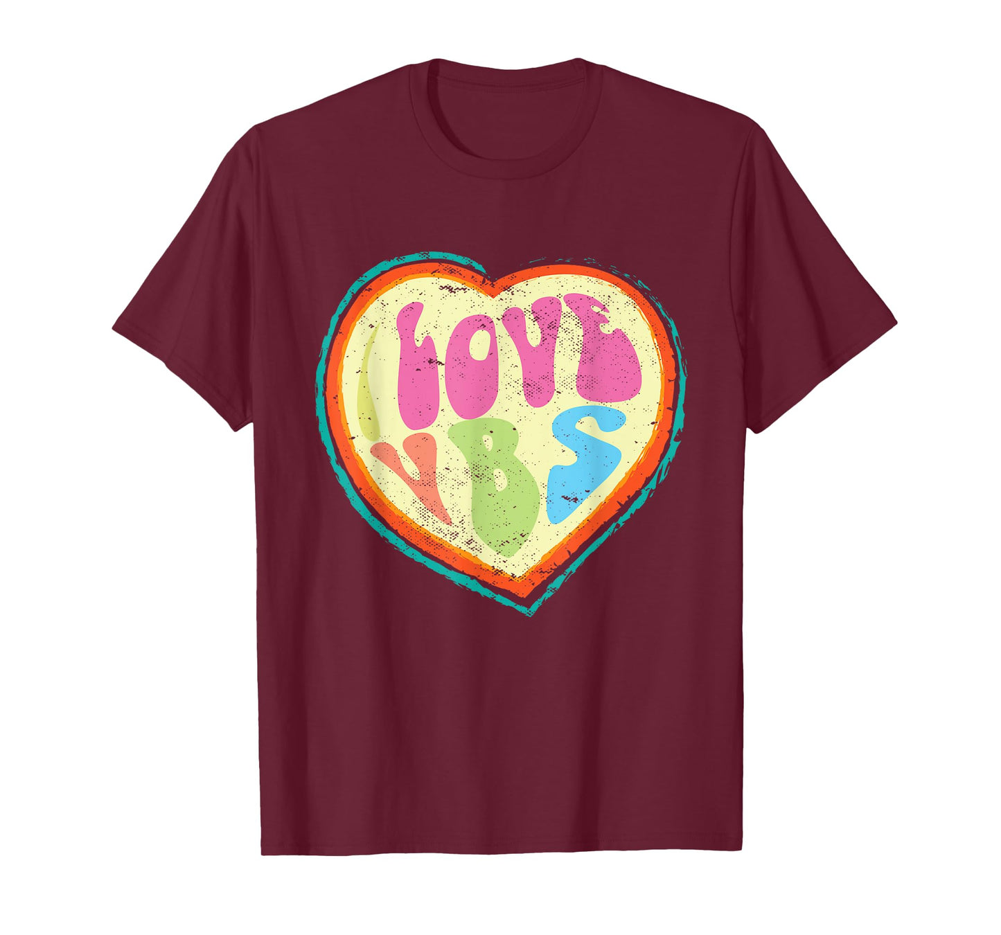 I Love VBS Hearts Vacation Bible School Crew Bible Study T-Shirt
