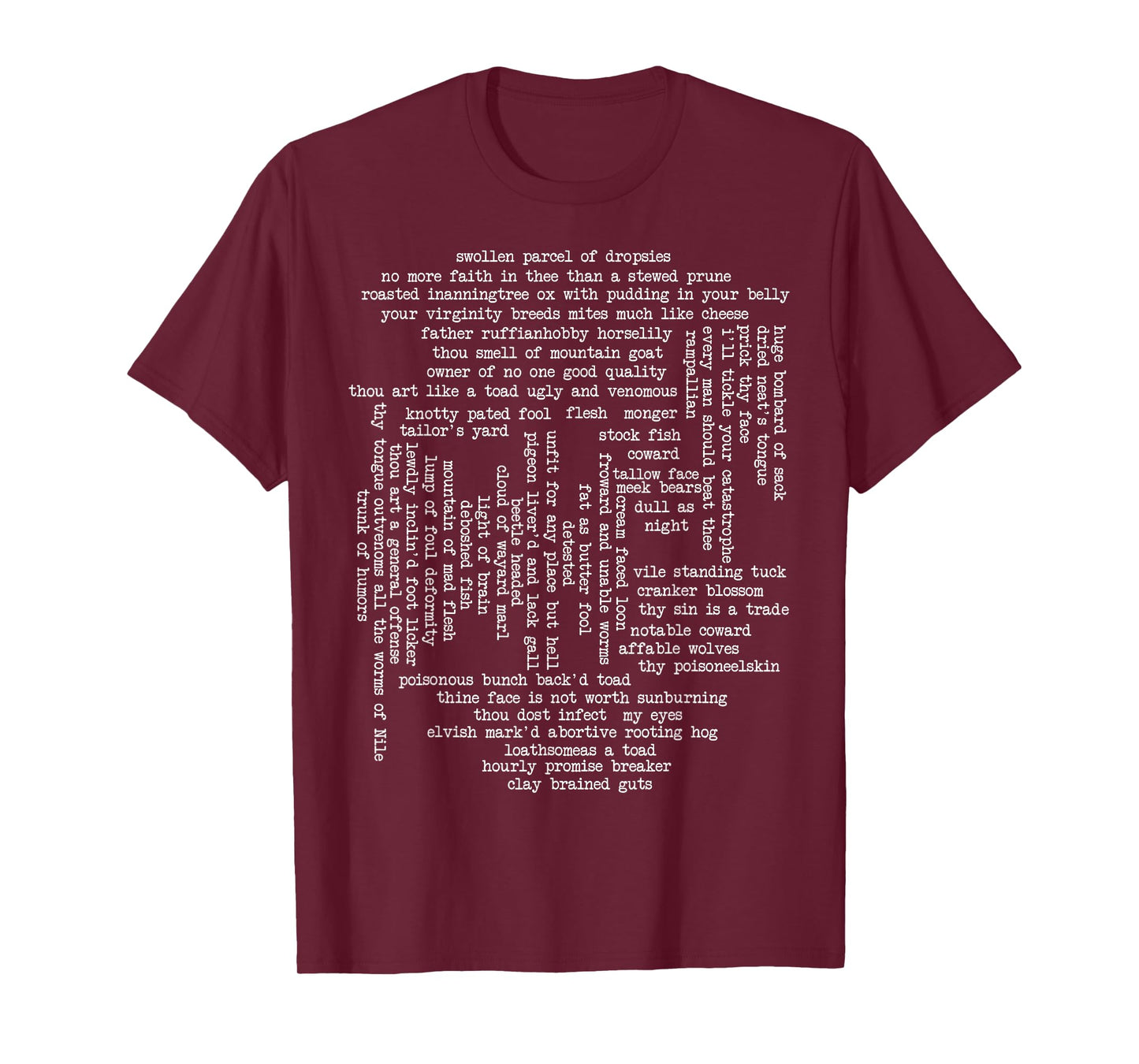 Shakespeare Insults - Funny Shakespeare Quotes T-Shirt