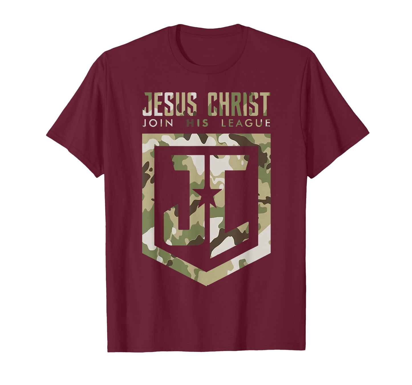 Retro Christian Quote Jesus Christ Redleg Camo T-Shirt