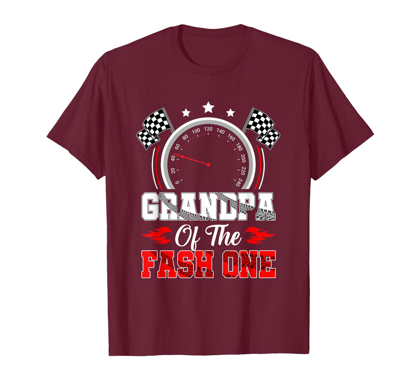 Grandpa Of The Fast One 1St Birthday Racing Car Family T-Shirt