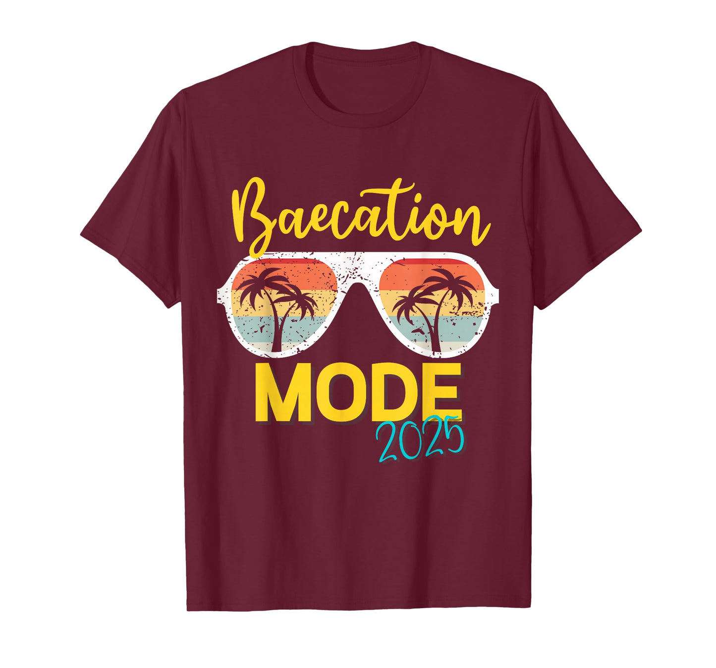 Baecations Mode 2025 Matching Couples Trip Beach Vacation T-Shirt