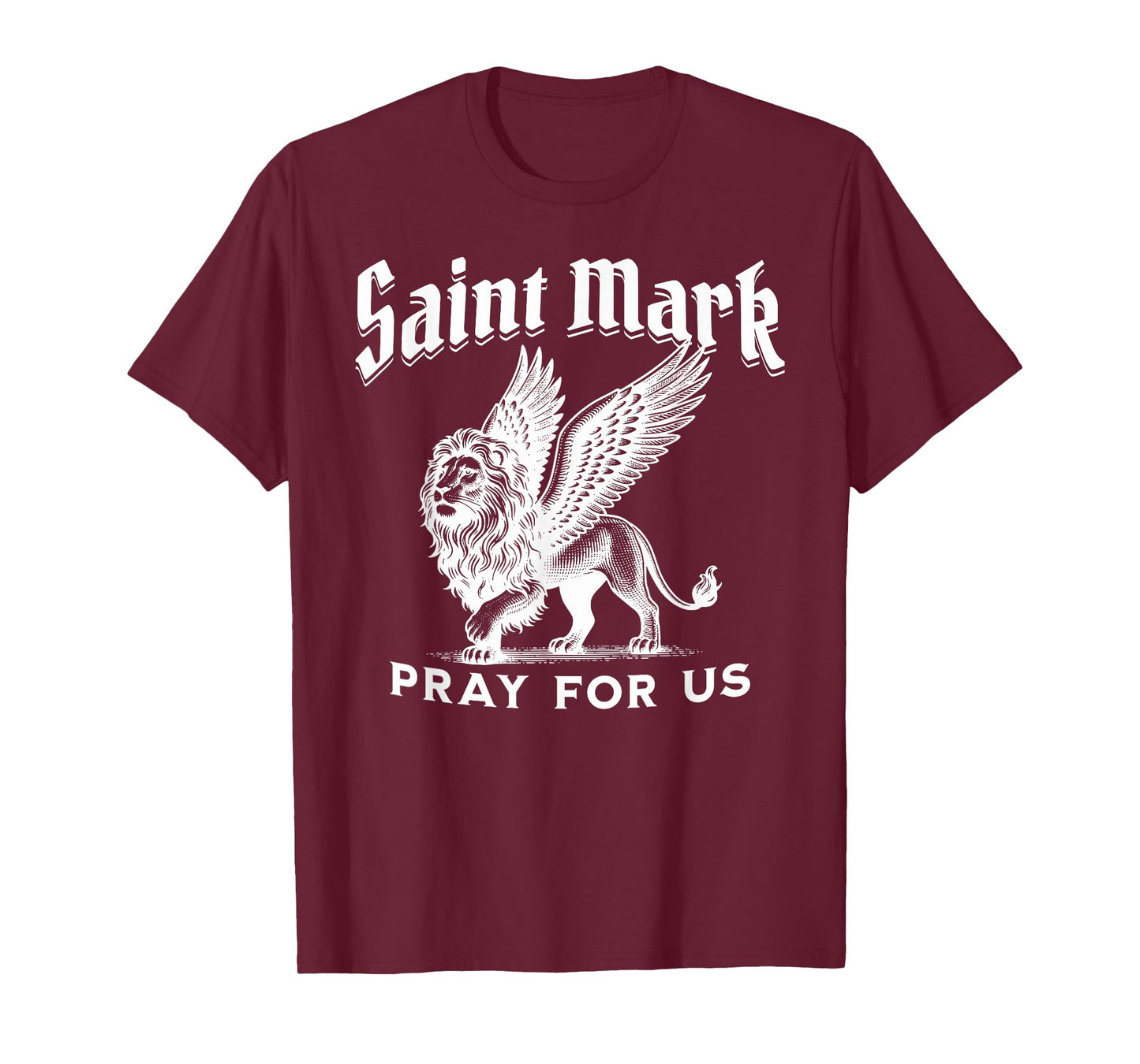 St Mark the Evangelist Apostle Lion Symbol Catholic Saint T-Shirt