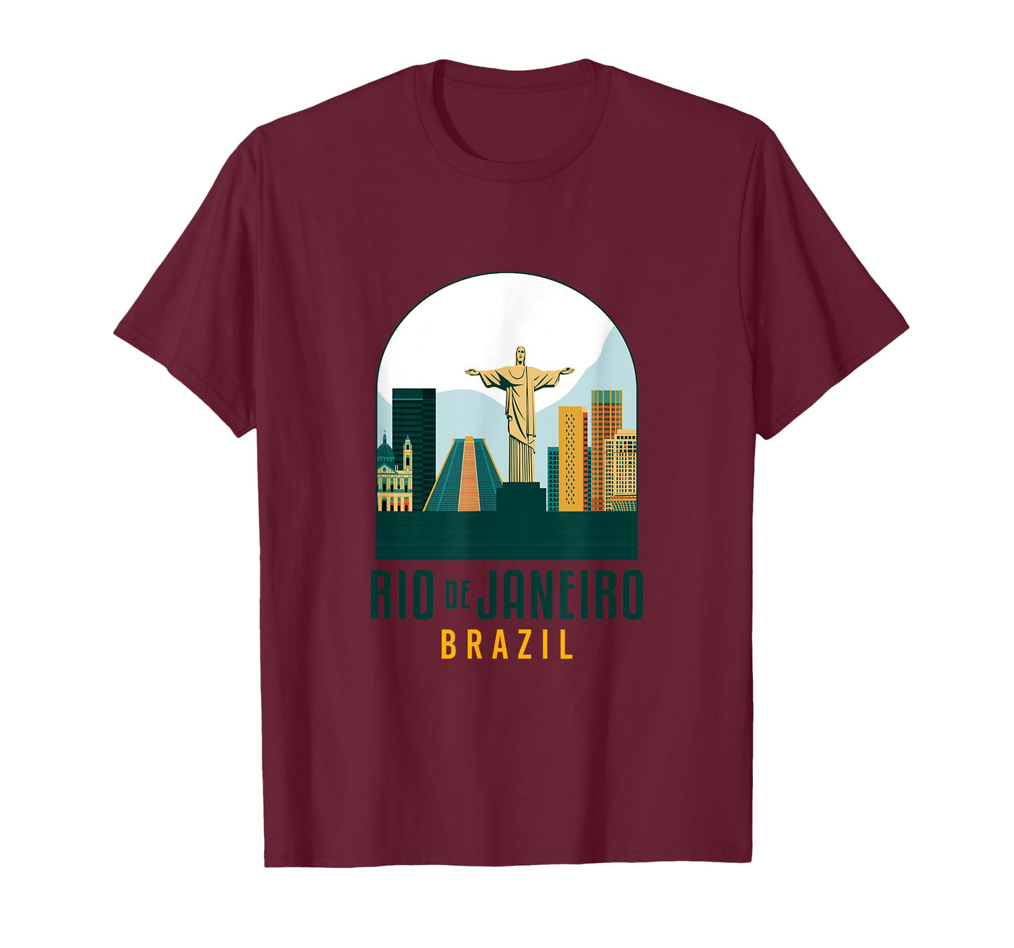 Rio De Janeiro Brasil Traveling Christ The Redeemer Travel T-Shirt