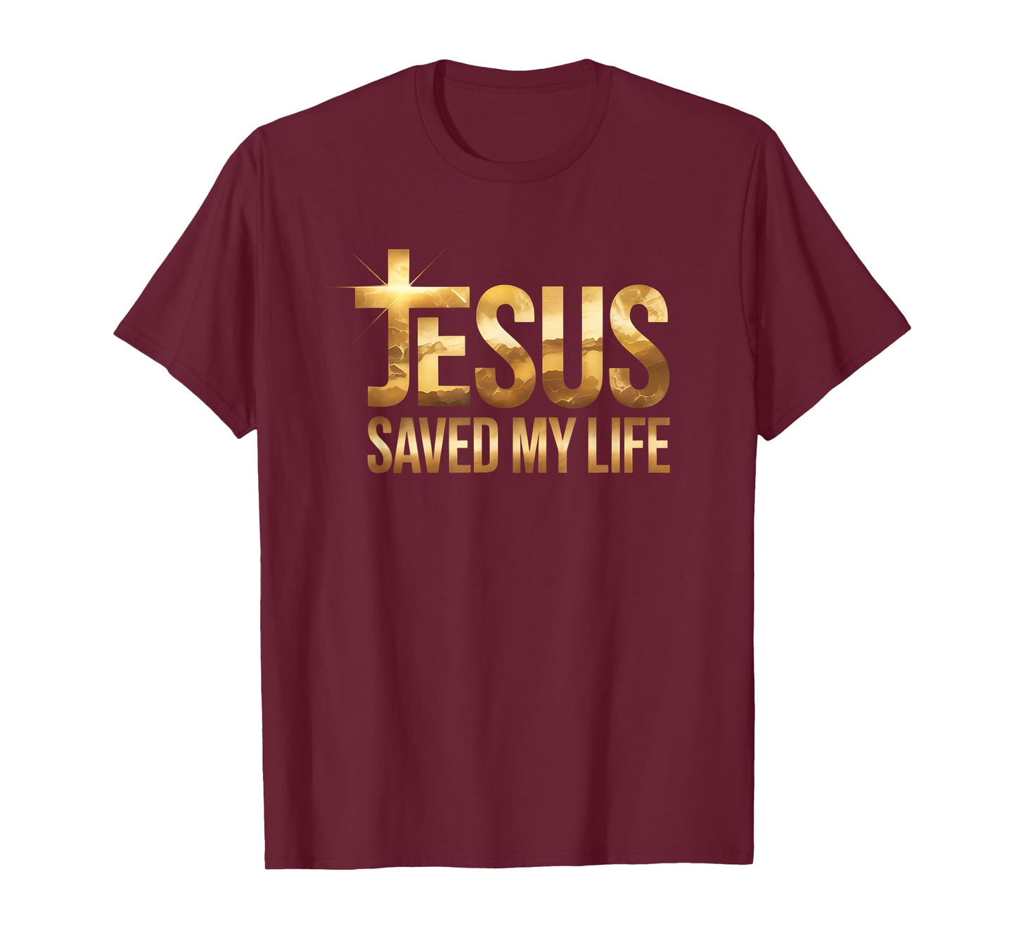 New Jesus Saved My Life Christian Faith for Men Women T-Shirt