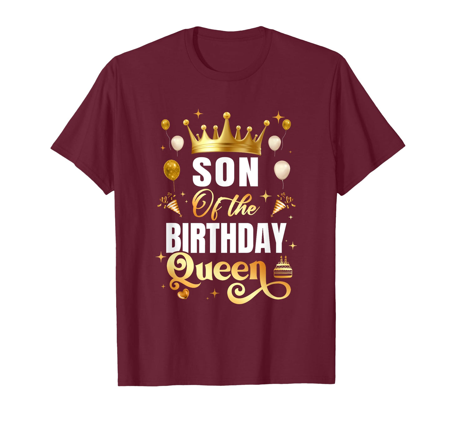 Son Of The Birthday Queen Funny Matching Birthday Party T-Shirt