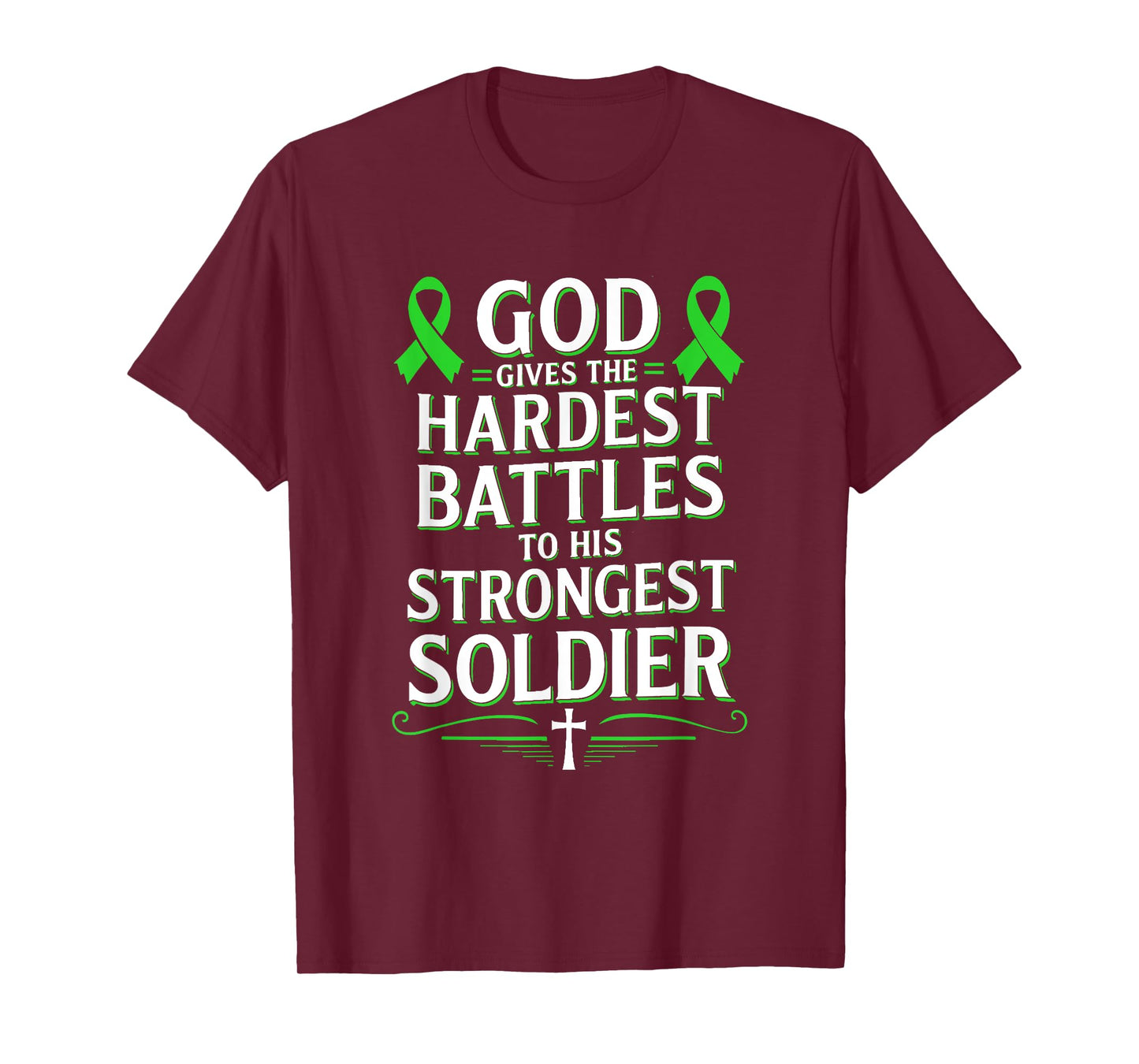 God Gives Hardest Battle Gallbladder Cancer Awareness T-Shirt