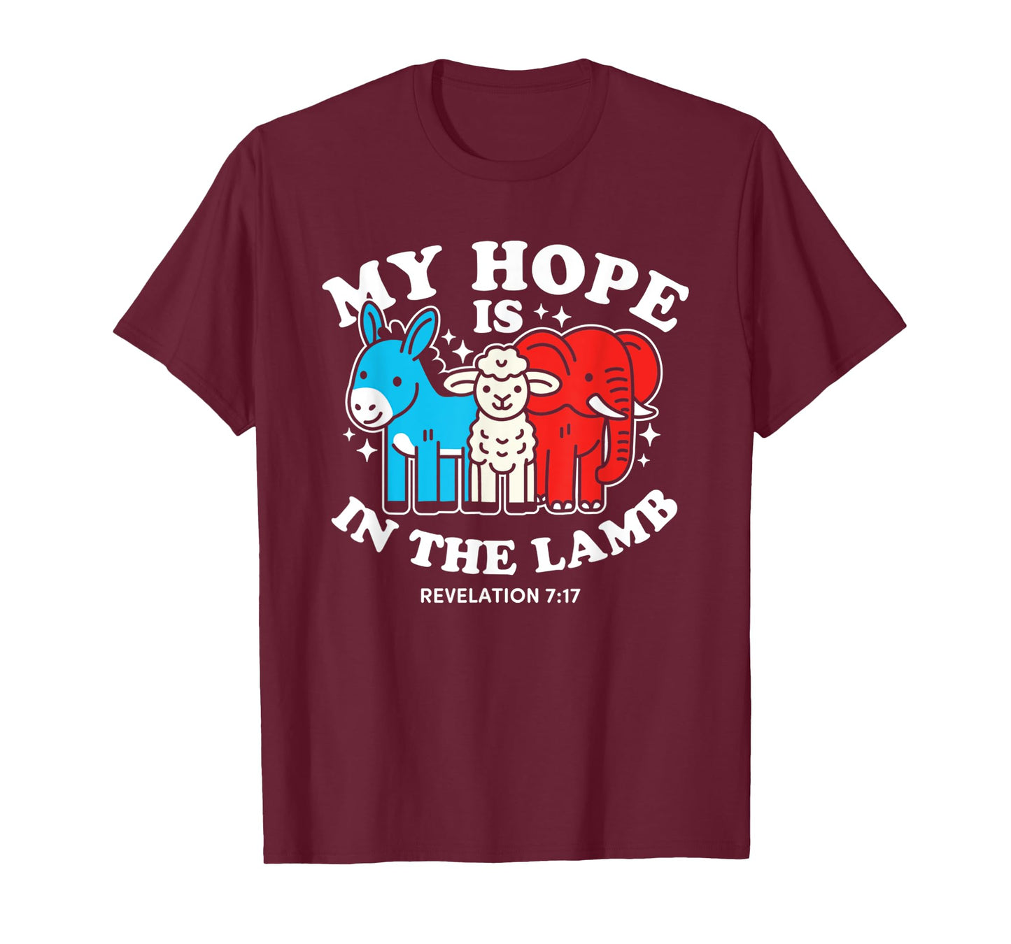 Funny My Hope Is In The Lamb Christian God Jesus T-Shirt
