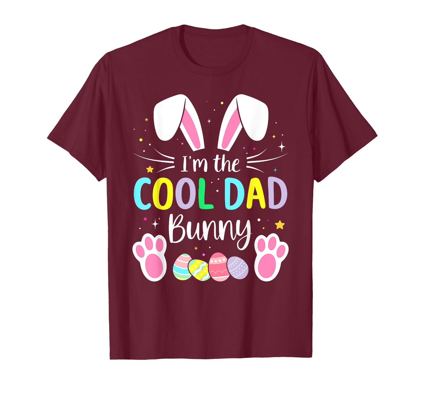 Im the cool dad bunny funny matching easter family T-Shirt