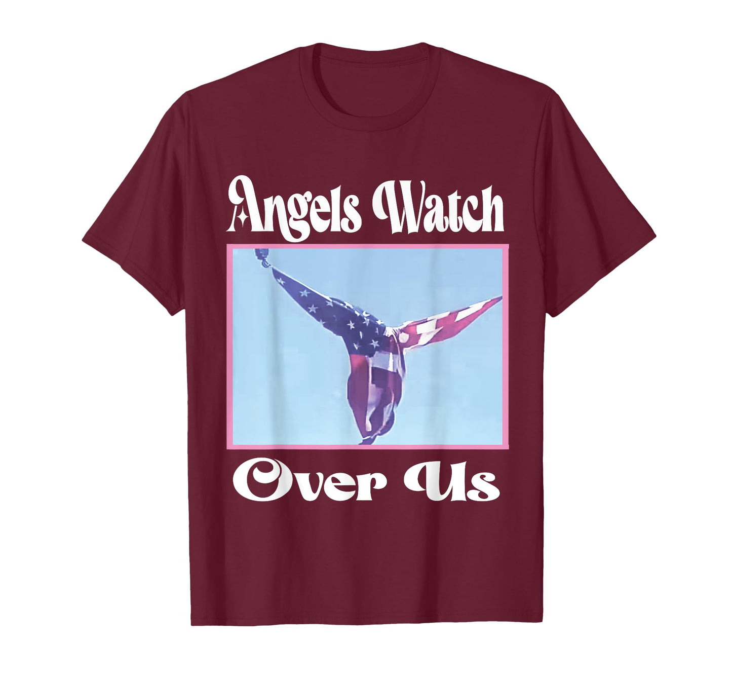 Angels watch over us trump angel flag 2024 07/13/2024 T-Shirt