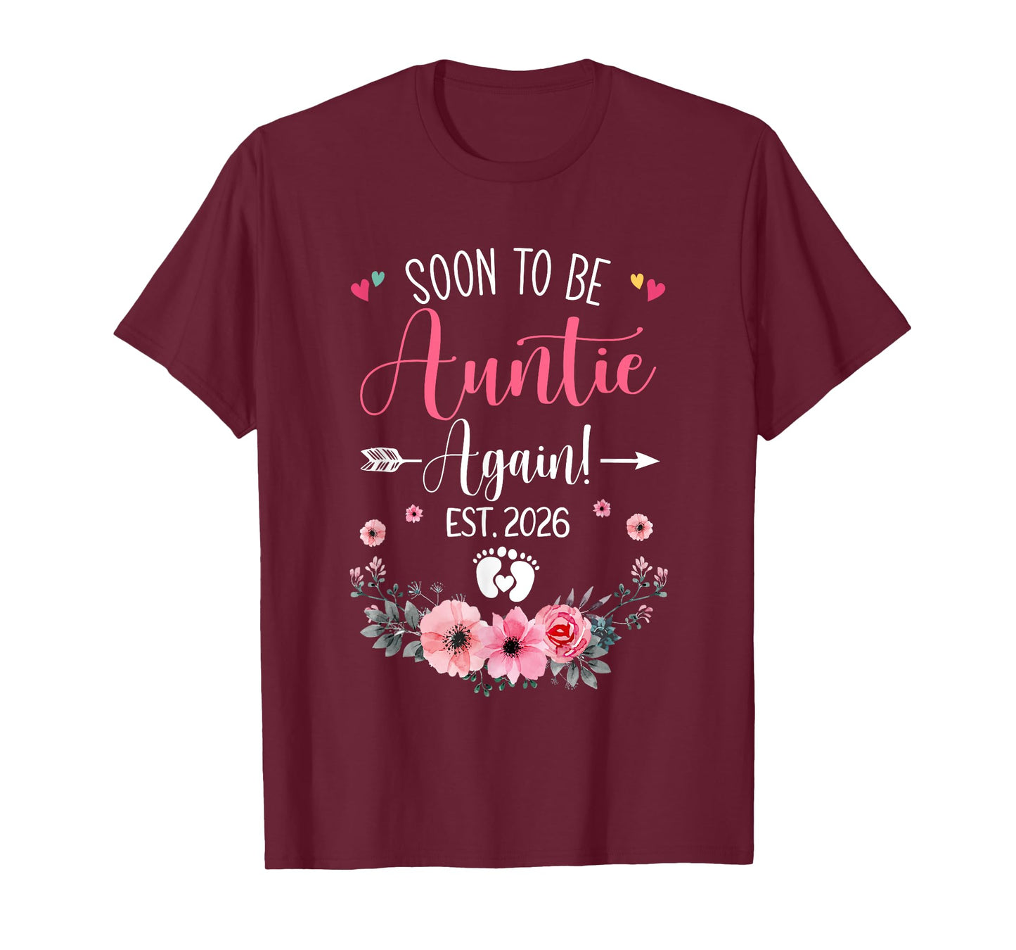 Soon To Be Auntie Again Est 2026 Mothers Day T-Shirt