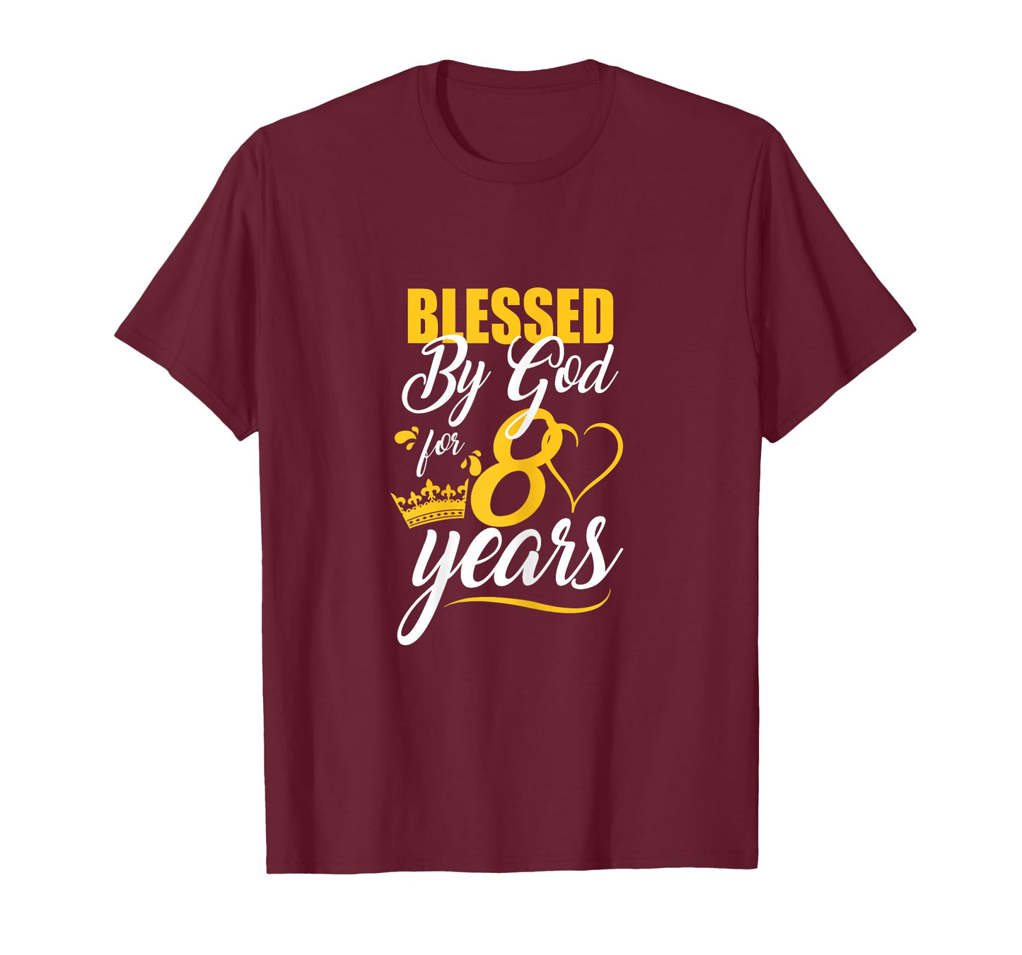 Blessed by God for 80 Years Christian Bday 80th Birthday T-Shirt