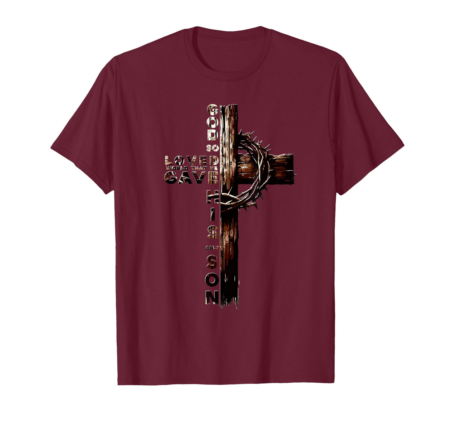 John 3:16 Christian Faith Tee Jesus Christ Bible Study Lover T-Shirt