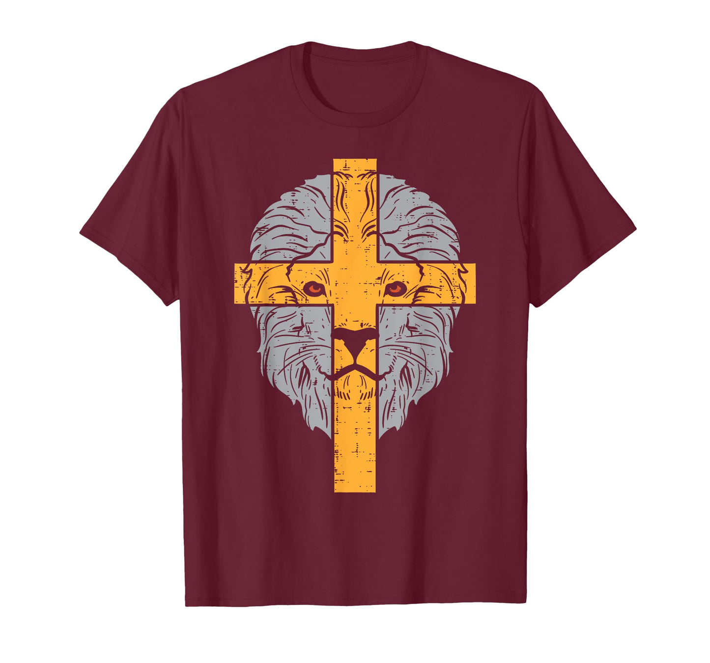 Lion Cross God Jesus Religious Christian Men Women Kids T-Shirt
