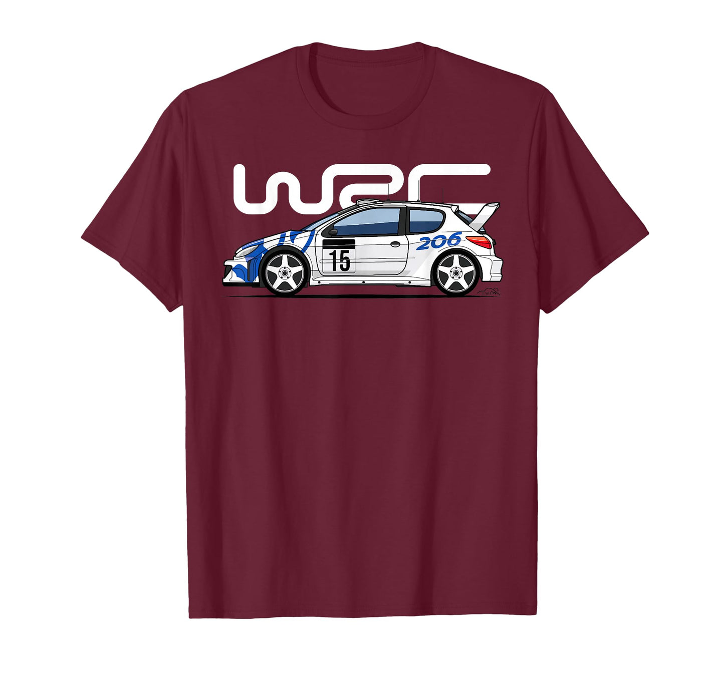 206 WRC World Rally Sports Car T-Shirt