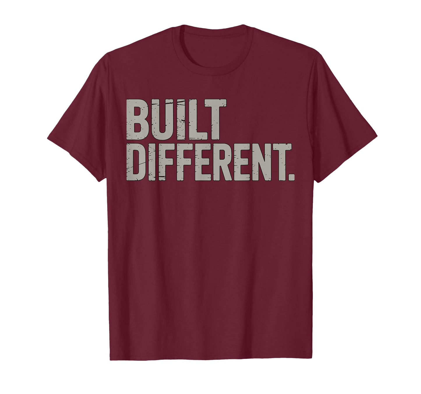 Built Different Gym Fitness Motivational Quote T-Shirt