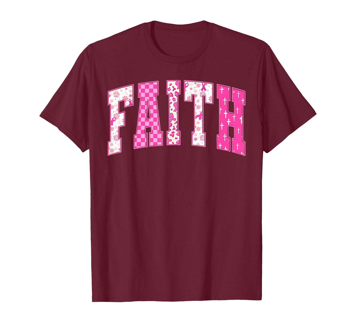 Breast Cancer Christian Fight Hope Faith Love Matching Group T-Shirt