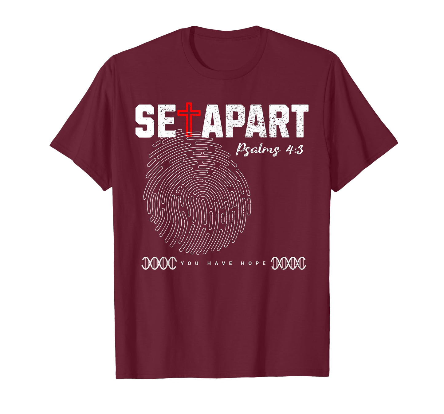 Set Apart Christian Identity Tee For Men Women Psalms Verse T-Shirt