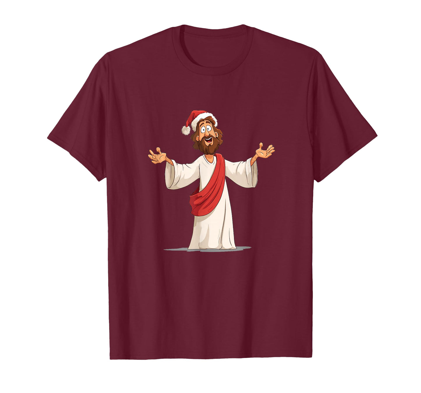 Awesome Jesus Christ with Xmas Hat for Believer T-Shirt