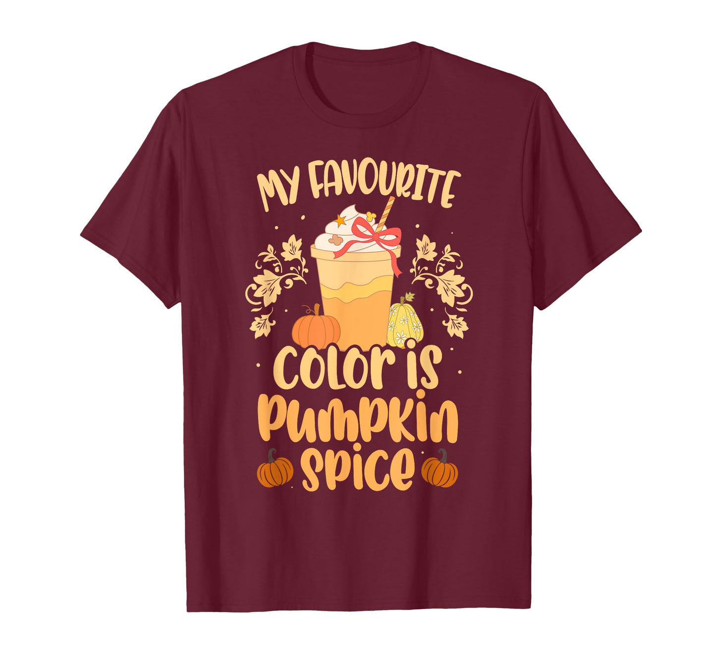 Favourite color pumpkin spice fall season T-Shirt