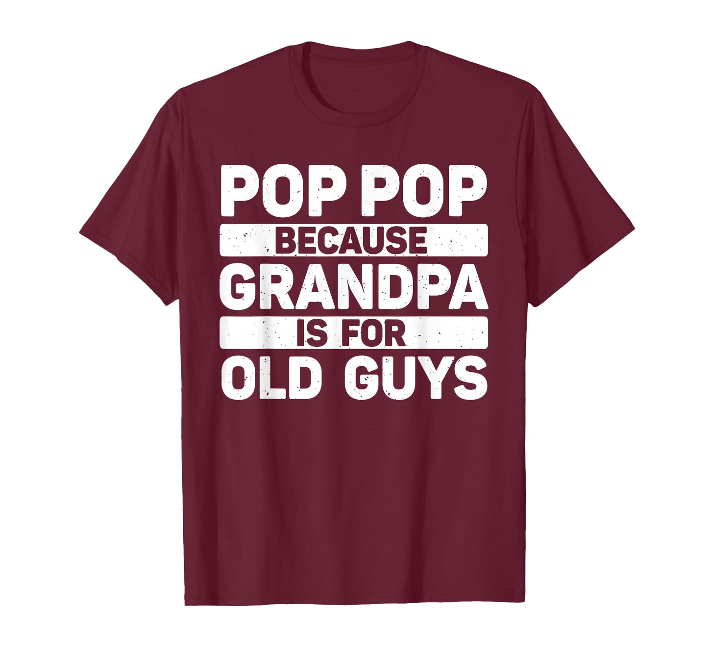 Pop Pop Art Grandpa T-Shirt For Grandkids Father's Day
