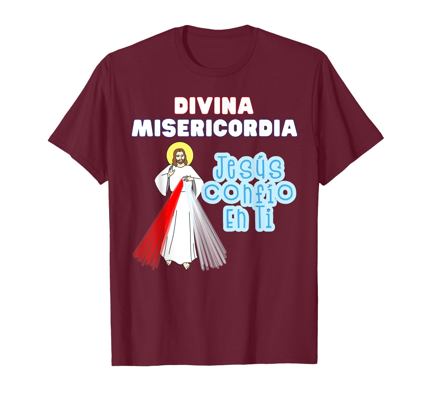 Jesús Confío En Ti Divine Mercy Spanish Catholic Kids T-Shirt