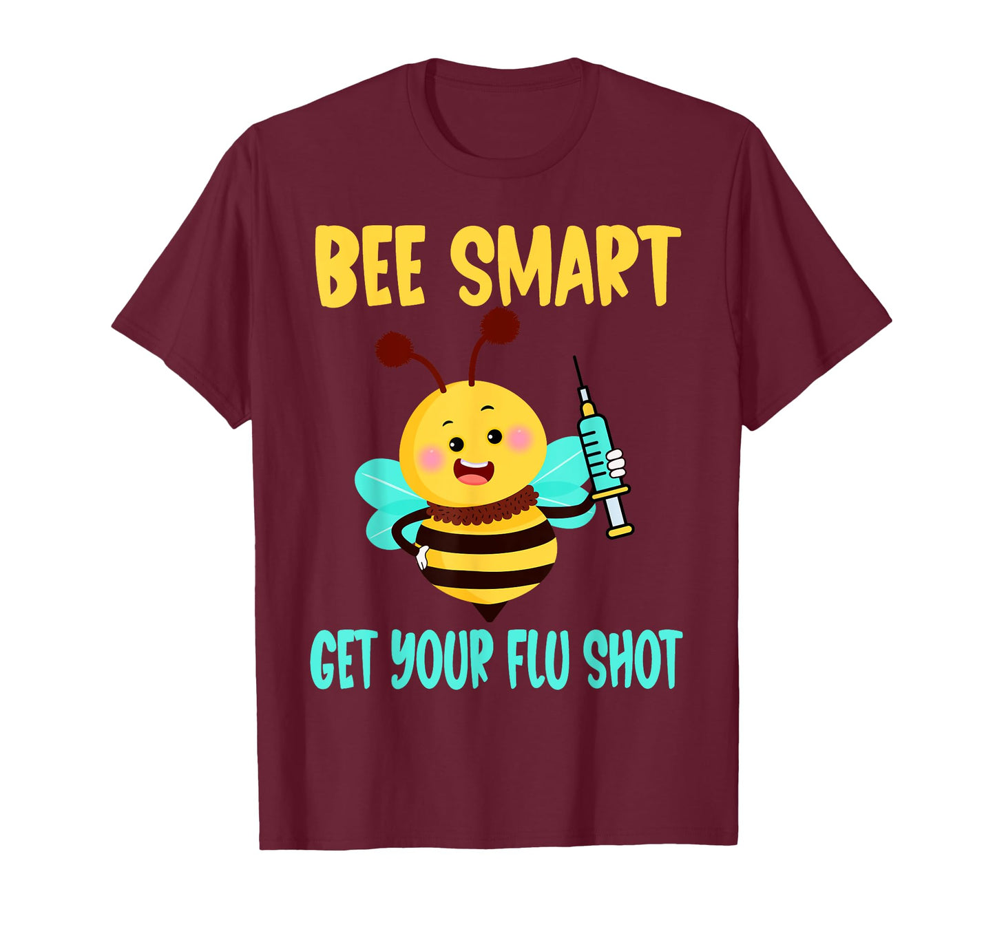 flu shot nurse medical funny nursing flu cold season bee T-Shirt