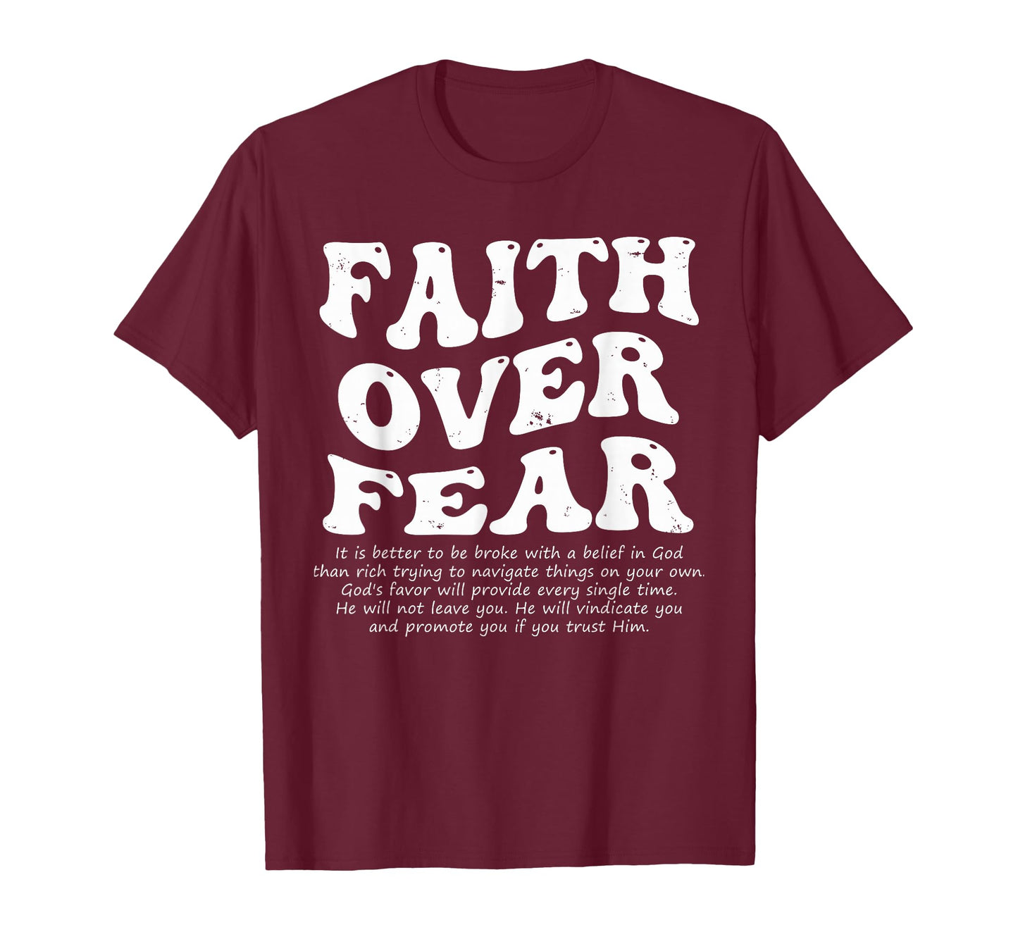 Faith Over Fear Christian T-Shirt