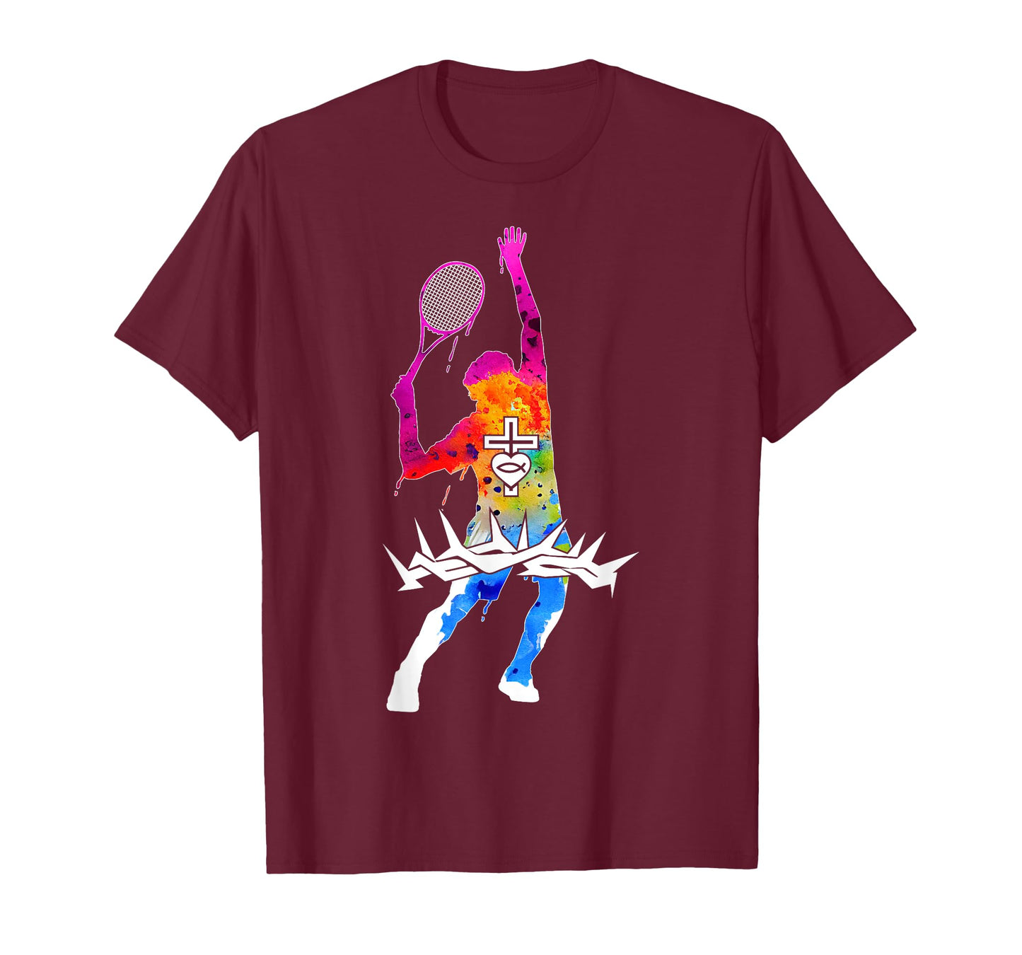 Religious Jesus Tennis Christian GOD Tennis T-Shirt