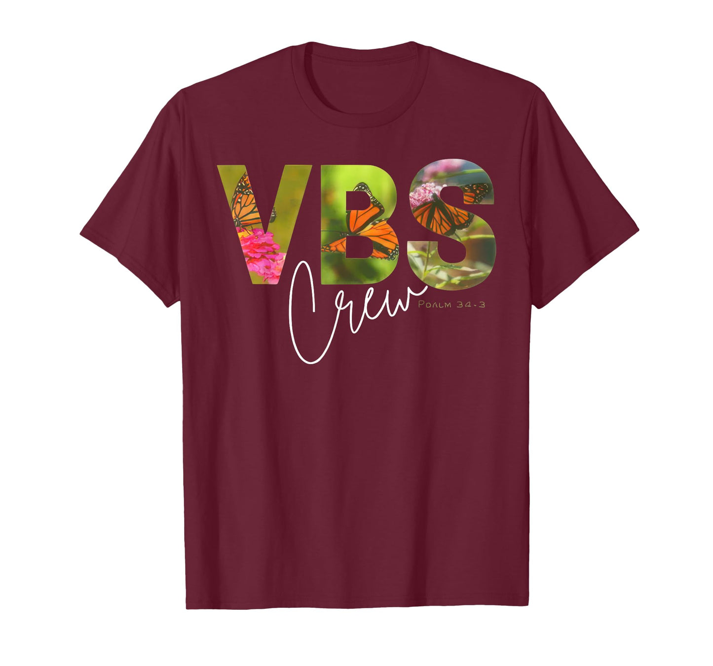 VBS Crew VBS 2025 Psalm 34:3 Vacation Bible School Magnified T-Shirt