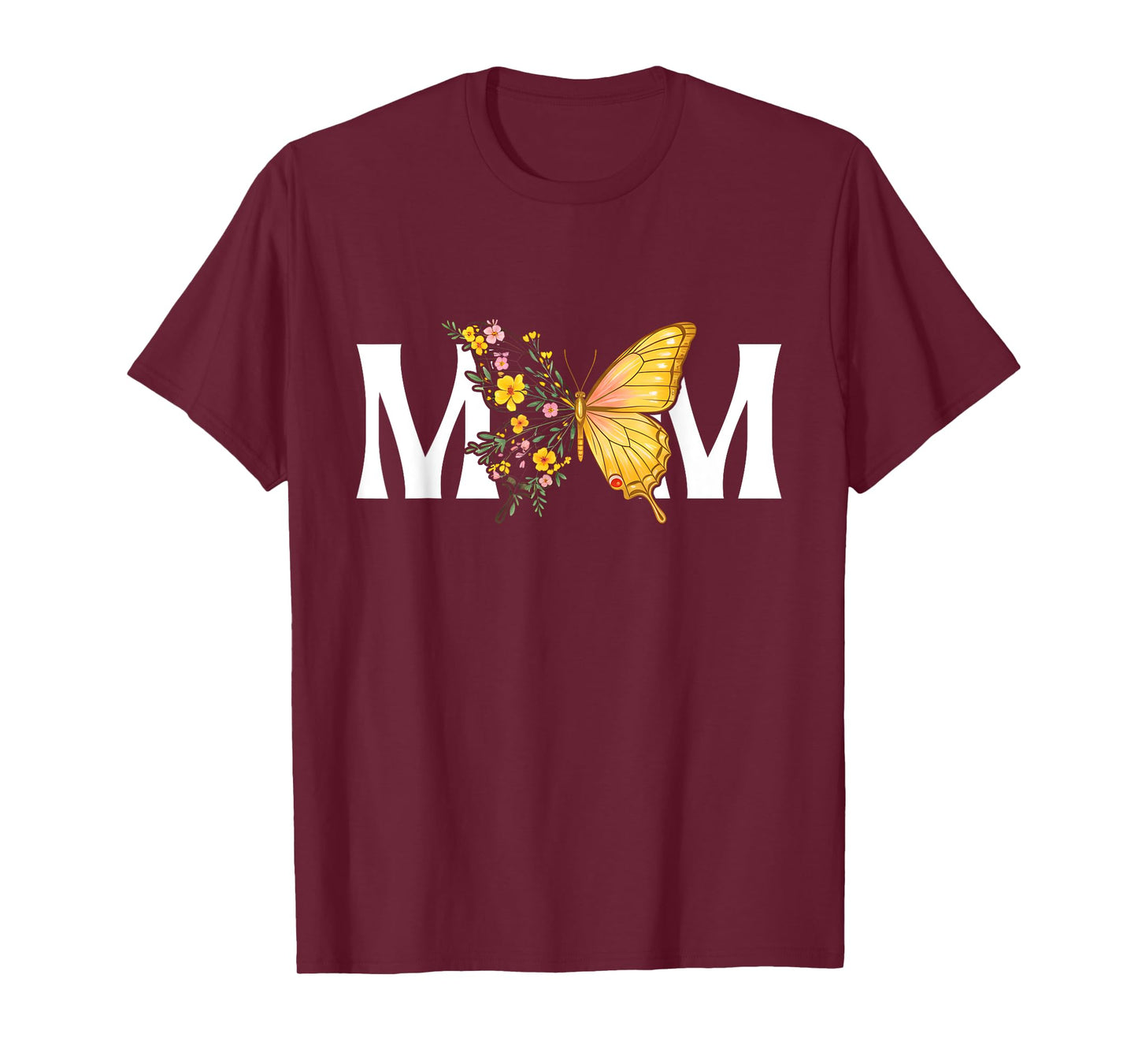 Mother's Day Butterfly MOM Cute Flower T-Shirt