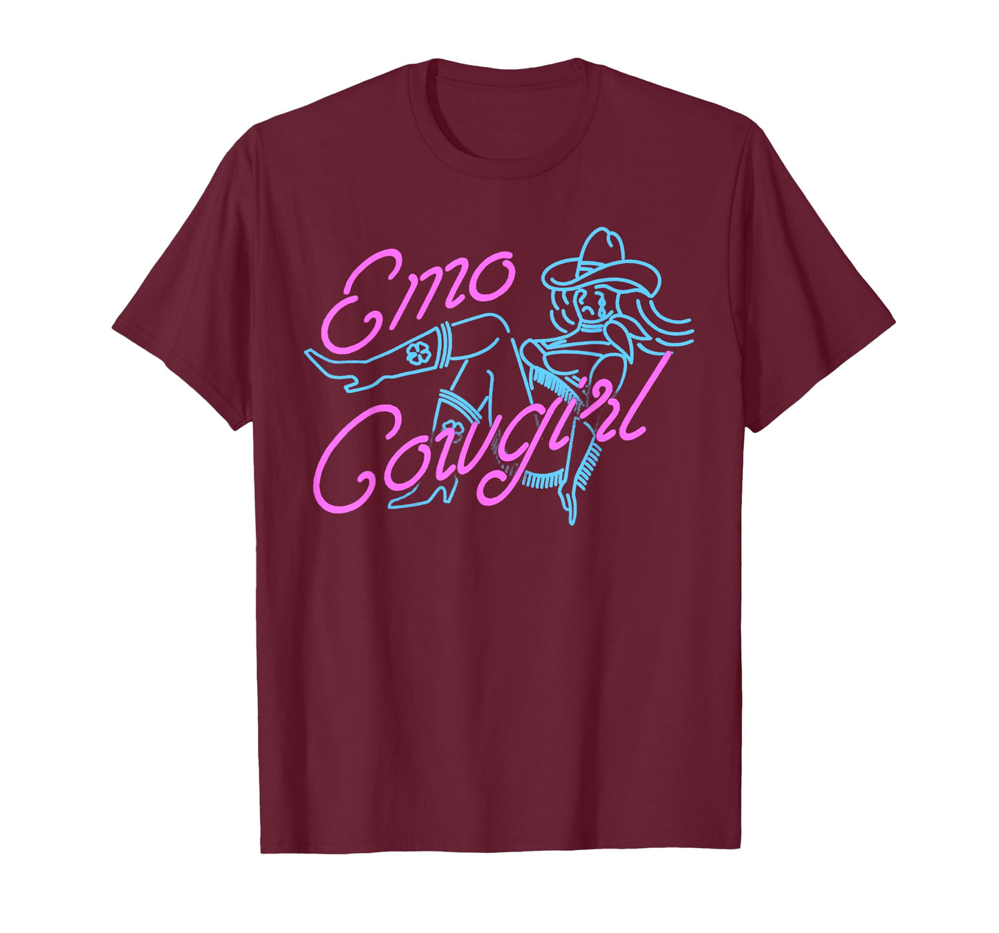 Retro Basic Funny Emo Cowgirl Quote Relax Tim Sexy T-Shirt