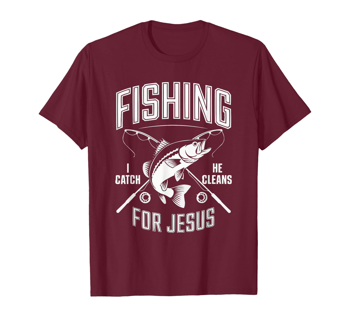 Fishing Jesus Christ Religion Christian Fisher Christianity T-Shirt