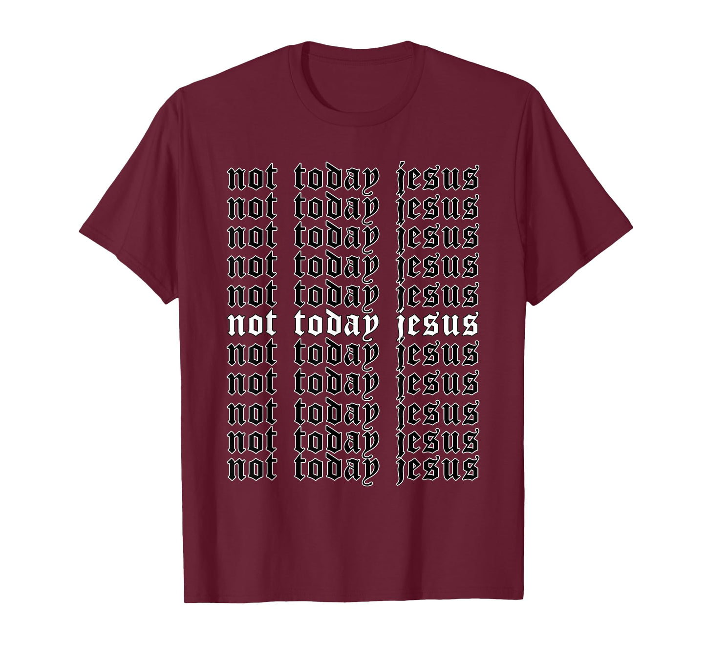 Not Today Jesus - Aesthetic Soft Grunge Goth Egirl Eboy T-Shirt