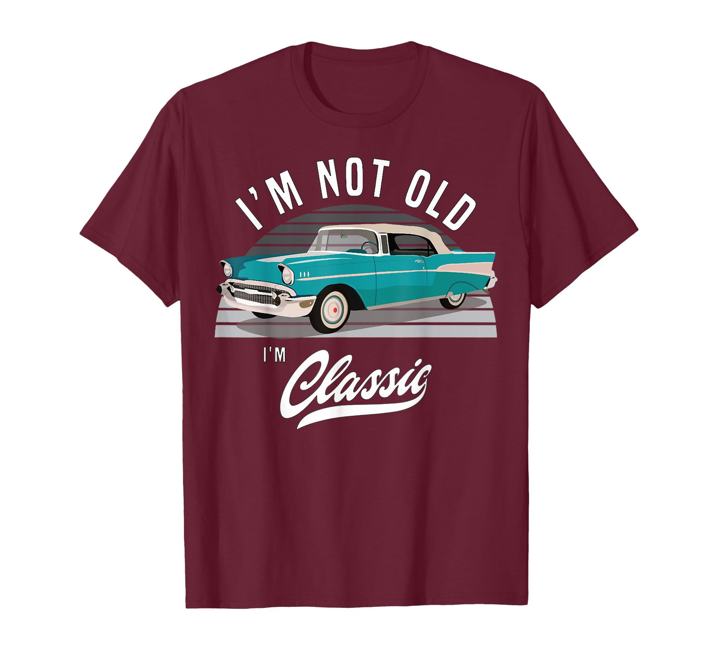 1957 57 chevys truck vintage bel air cars blue T-Shirt