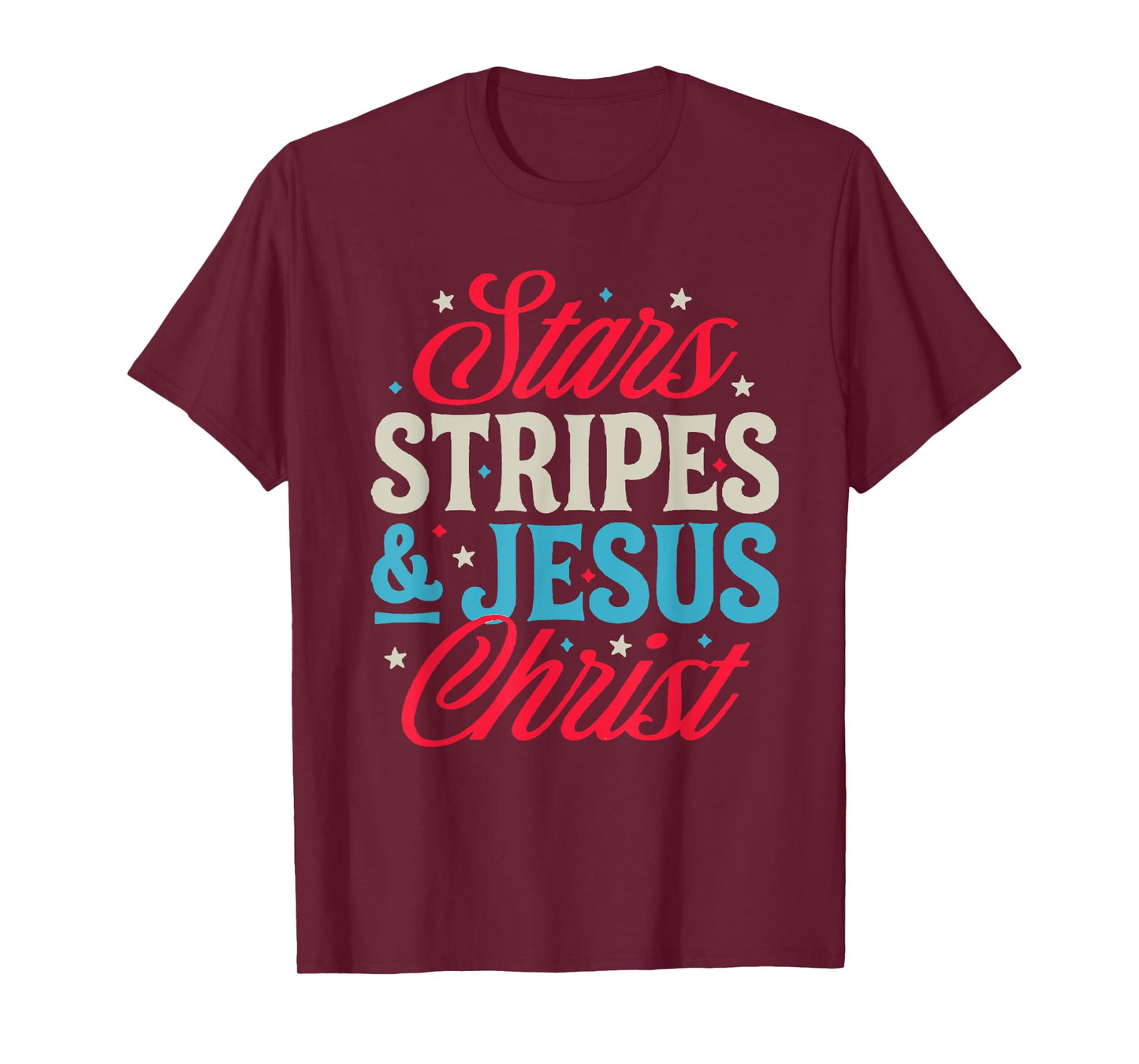 Stars Stripes & Jesus Christ T-Shirt