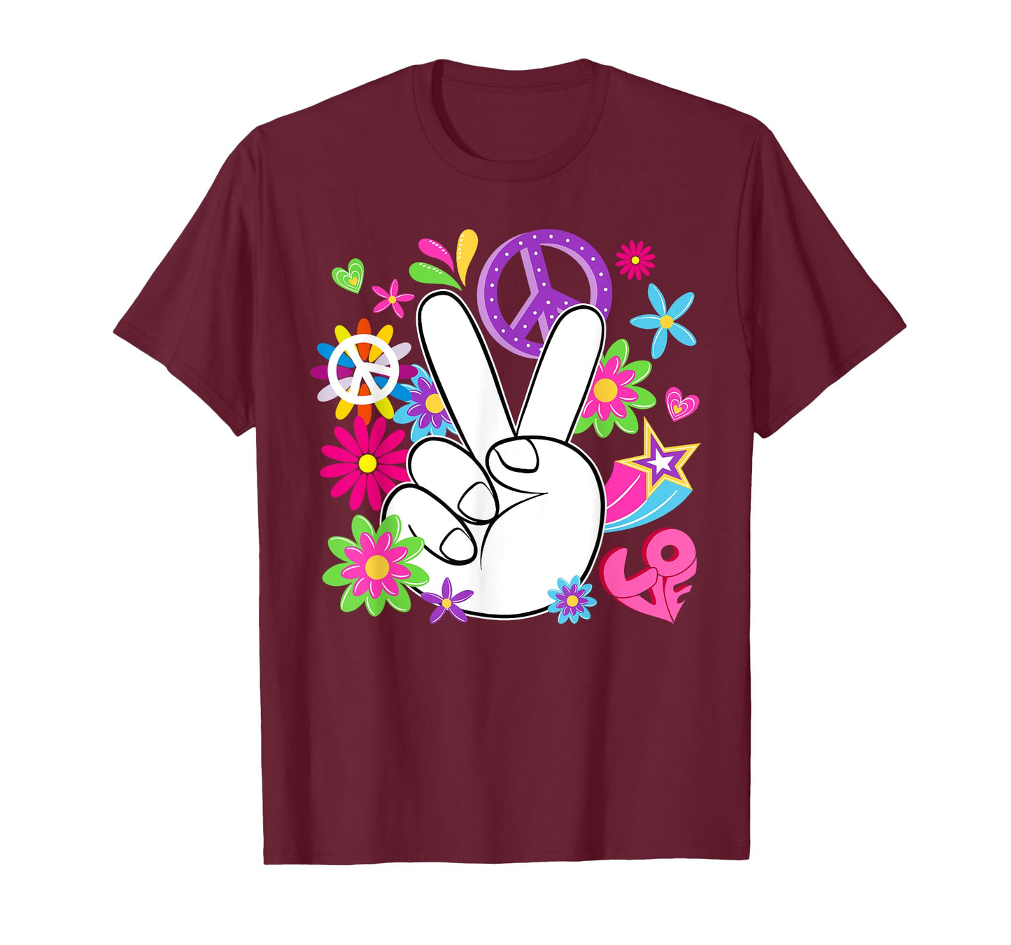 Groovy World Peace Day Peace Love International Day of Peace T-Shirt