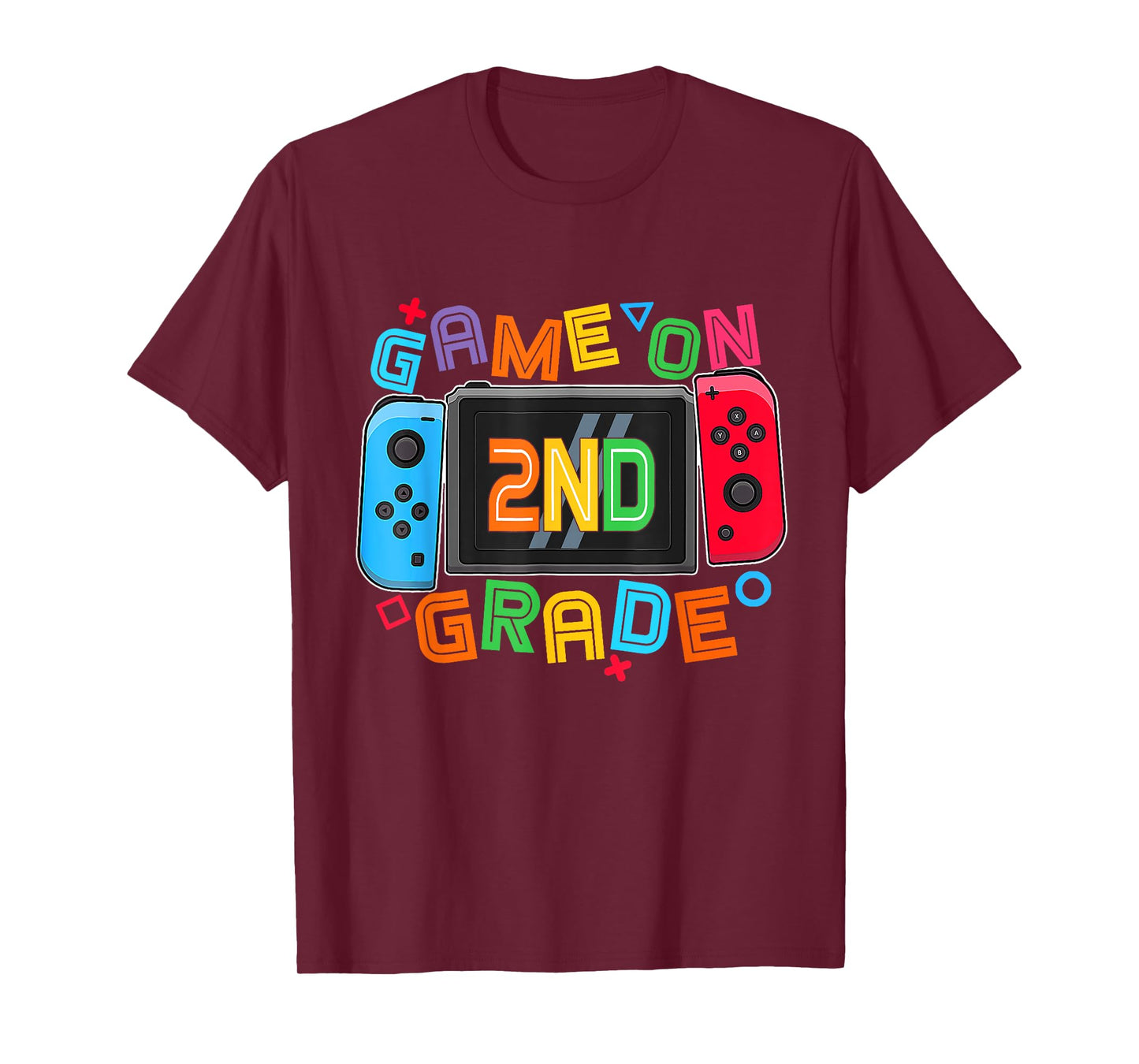 Game On 2nd Grade Gamer Boys Kids Back To School First Day T-Shirt
